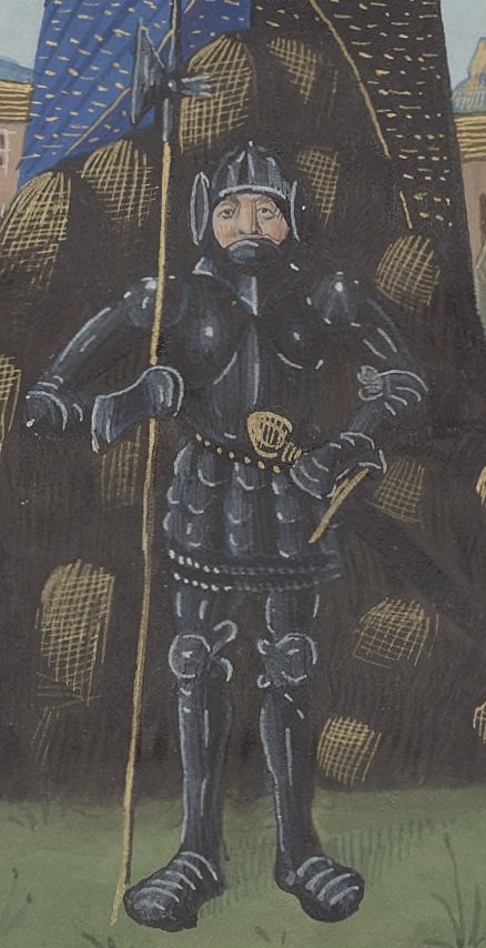 438x854 Black Knight Manuscript Art - Black Knight Painting