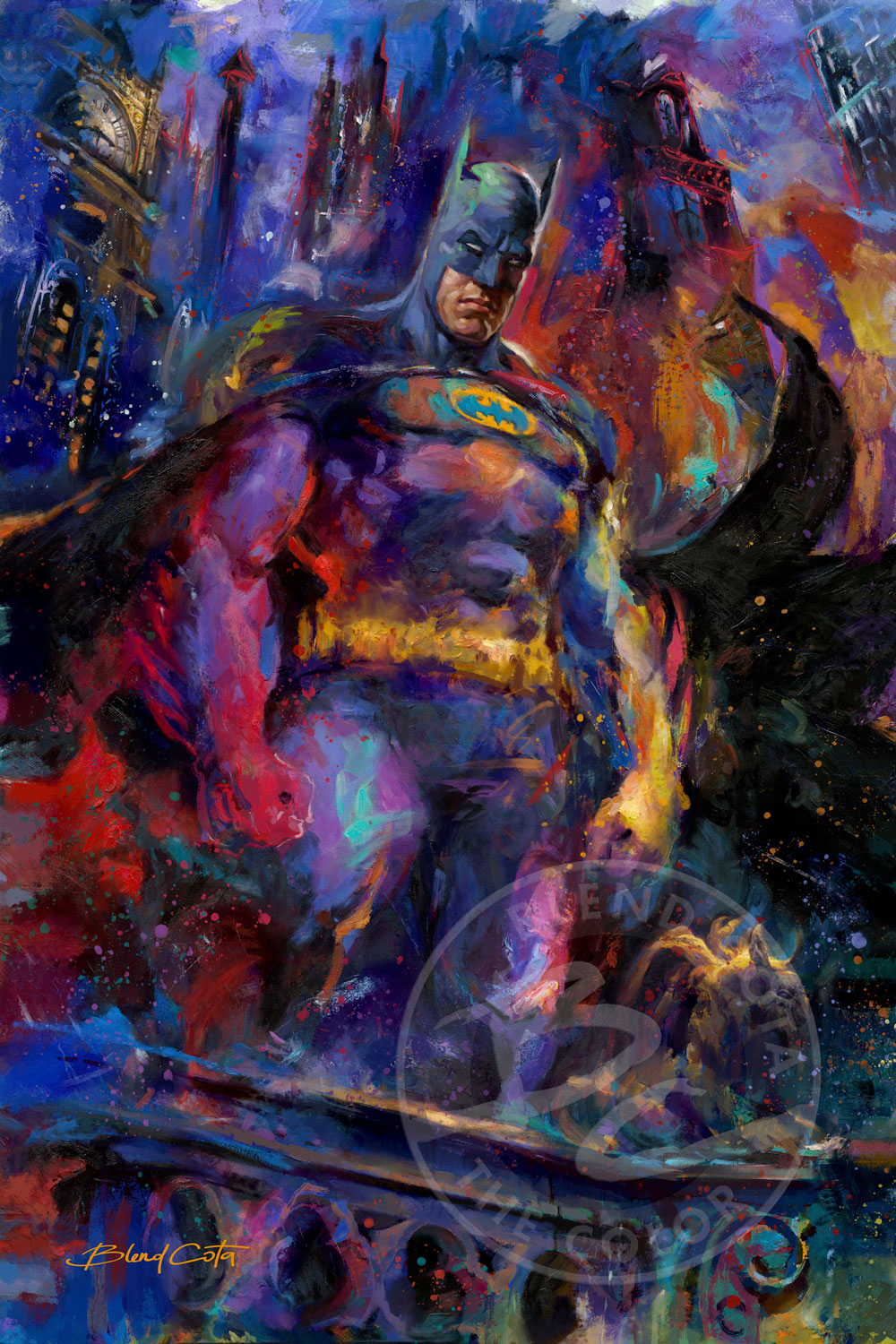 1000x1500 The Dark Knight - Black Knight Painting