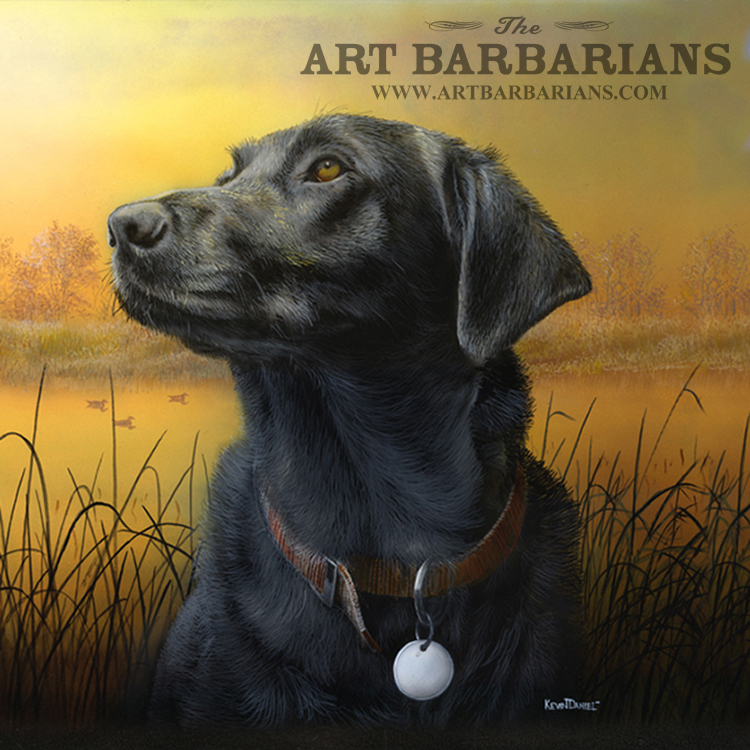 750x750 Wildlife Art Prints Plus Original Paintings With A Wide Selection - Black Lab Painting