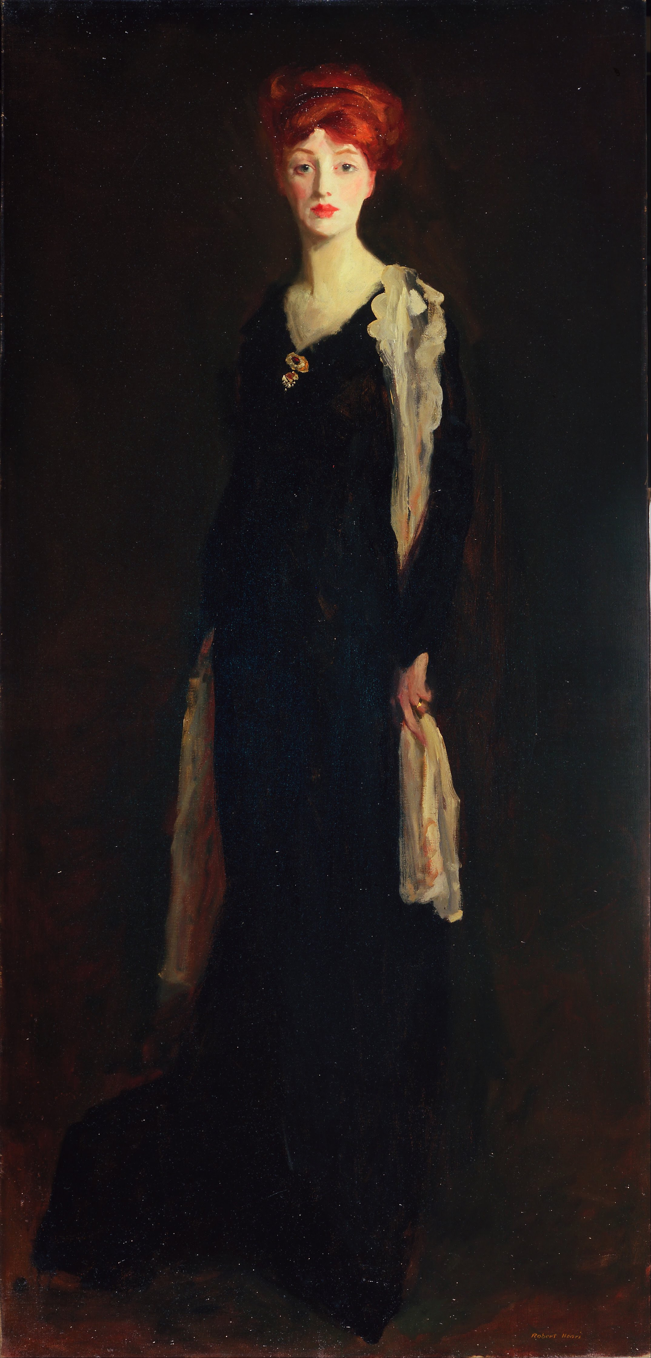 2148x4483 Filerobert Henri - Black Lady Painting
