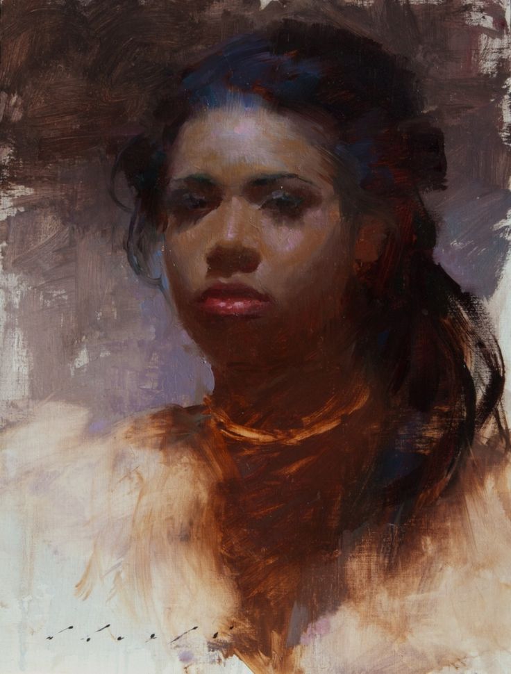 736x970 Painting Of The Day - Black Lady Painting