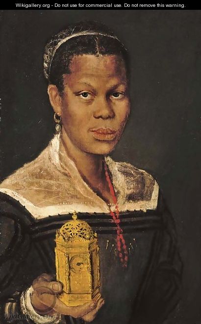410x660 Portrait Of A Black Lady - Black Lady Painting