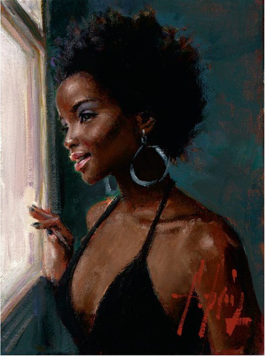 537x720 760 Best Great Artworks Images On Portraits - Black Lady Painting