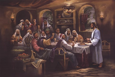 480x321 Black Last Supper Fine Art Print By Beverly Lopez - Black Last Supper Painting