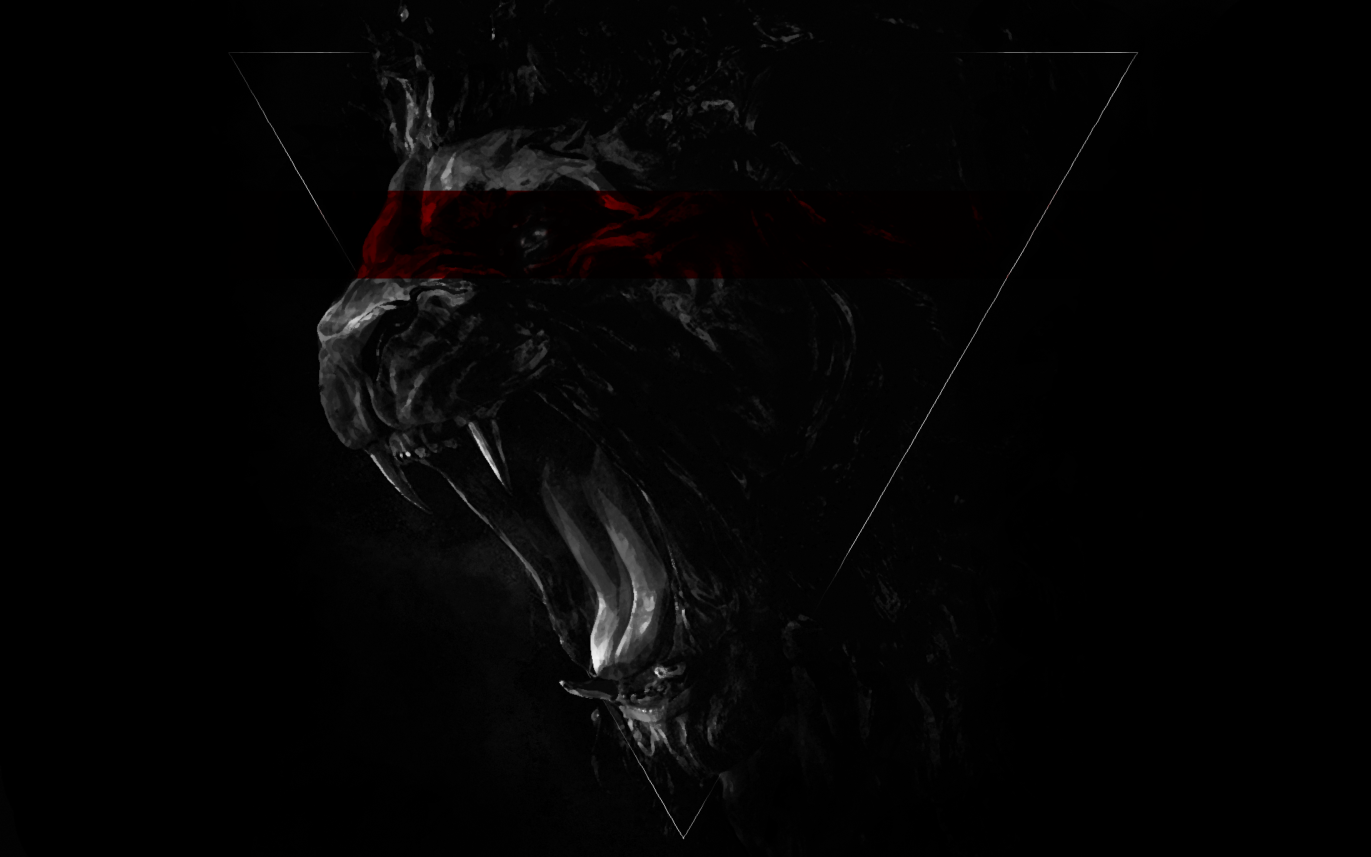 1920x1200 Black Lion Kasaey - Black Lion Painting