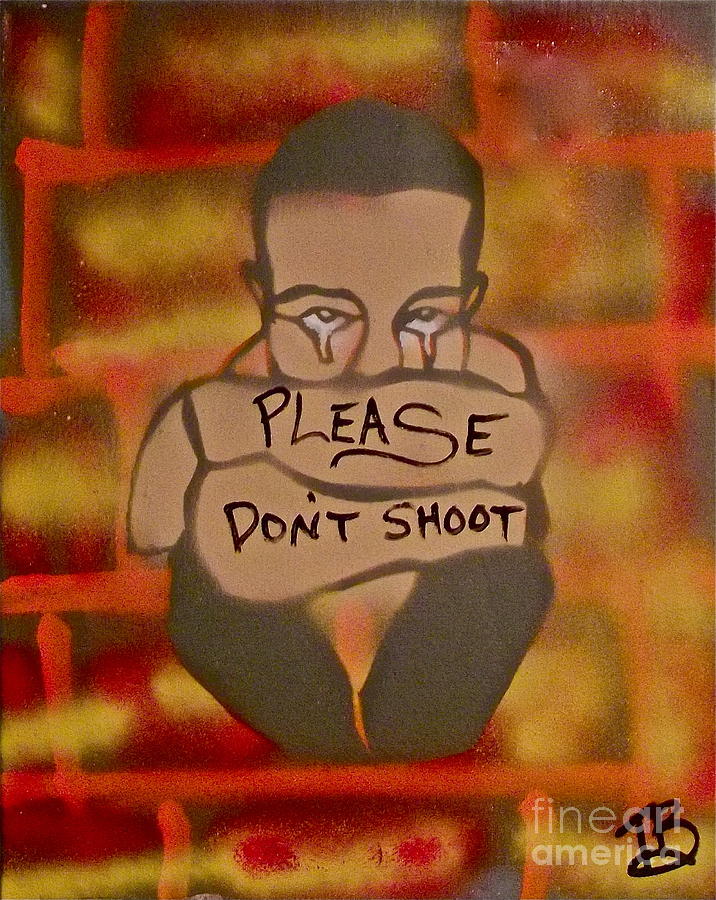 716x900 Please Don'T Shoot Painting By Tony B Conscious - Black Lives Matter Painting