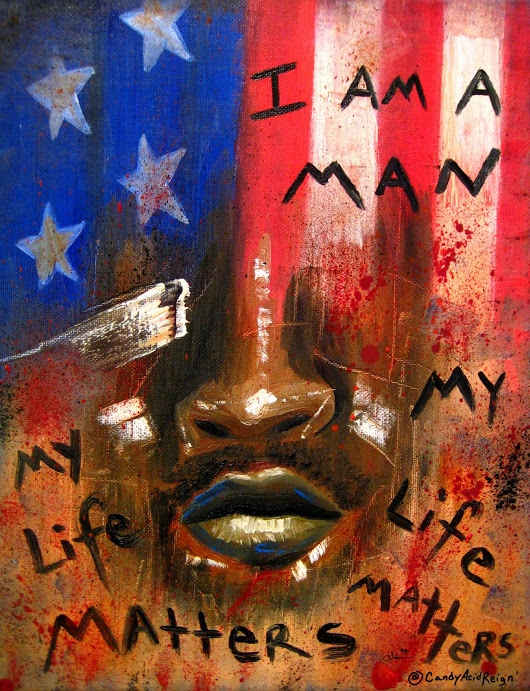 530x691 Self Evident - Black Lives Matter Painting