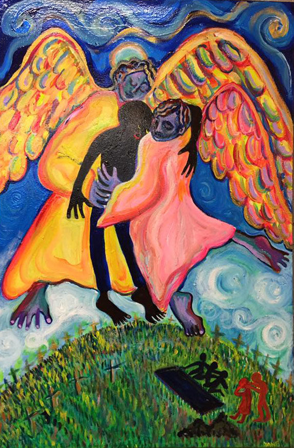 572x872 Art Gallery Lives Art Show - Black Lives Matter Painting