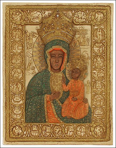 390x495 Black Madonna Of Czestochowa - Black Madonna Painting