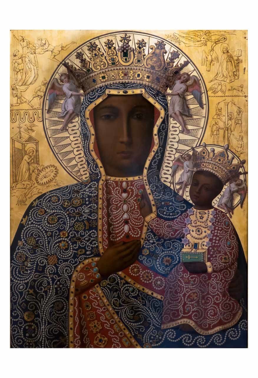 876x1280 Black Madonna Of Czestochowa Print - Black Madonna Painting