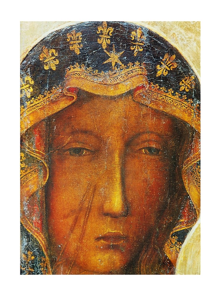 750x1000 Our Lady Of Czestochowa, Black Madonna Poland, Catholic Icon - Black Madonna Painting