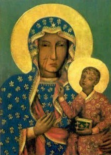 229x320 Painting Icons The Black Madonna Of Czestochowa - Black Madonna Painting