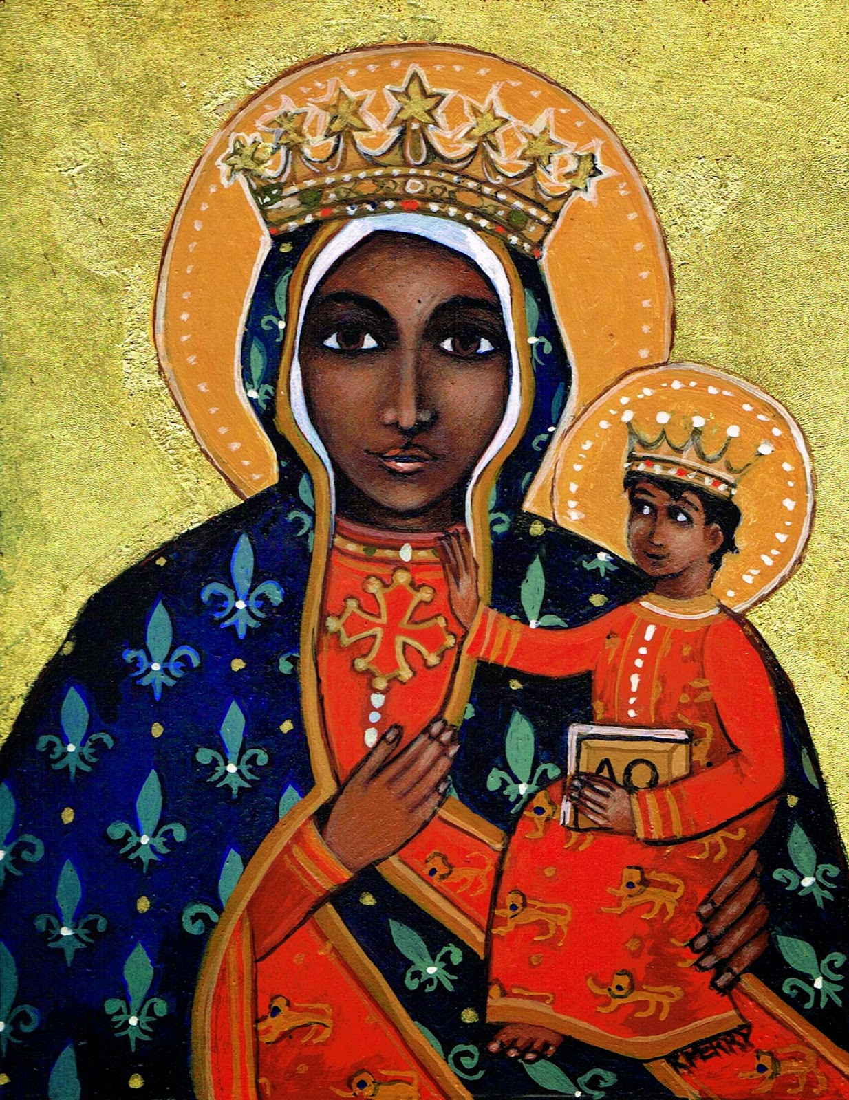 1234x1600 Two Go Mad In The Dordogne Adventures Of An English Artist - Black Madonna Painting