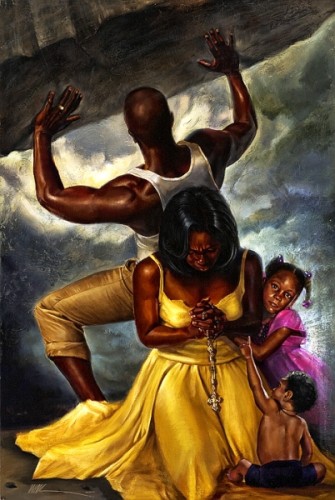 335x500 Black Men (Collectively) Aren'T Being Men Chicorei Medium - Black Man And Woman Painting
