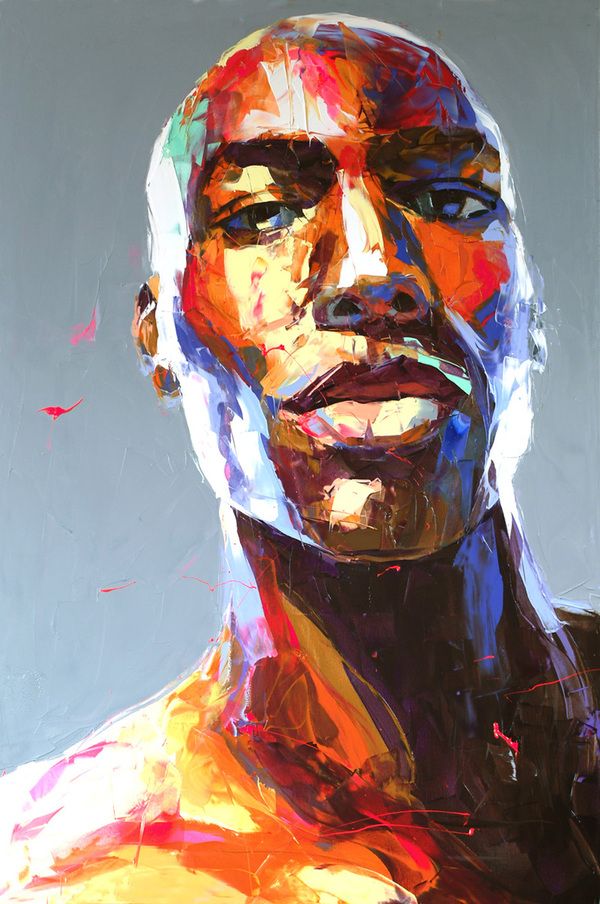 600x904 The 59 Best Knife Paintings Images On Blues, Bb King - Black Man Painting