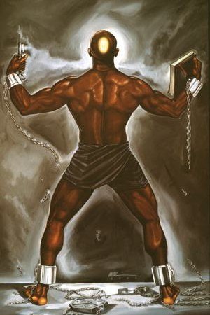 300x450 Free Shipping Home Wall Art Decoration Pictures Impression Black - Black Man Painting