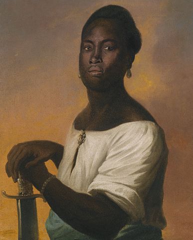 387x480 Fileblack Man With Sword.jpg - Black Man Painting