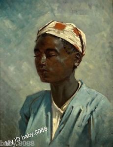 230x300 Handmade Oil Painting Male Portrait Black Man Standing - Black Man Painting