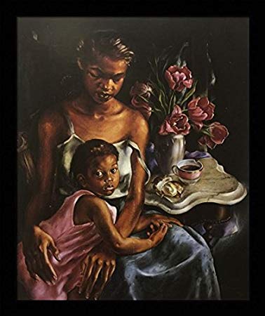 378x450 Us Art Beulah's Baby (Mother Amp Child) - Black Mother And Child Painting