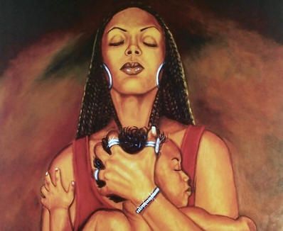 398x326 Photos Black Art Mother And Child, - Black Mother And Child Painting