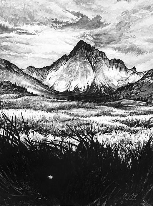Black Mountain Painting
