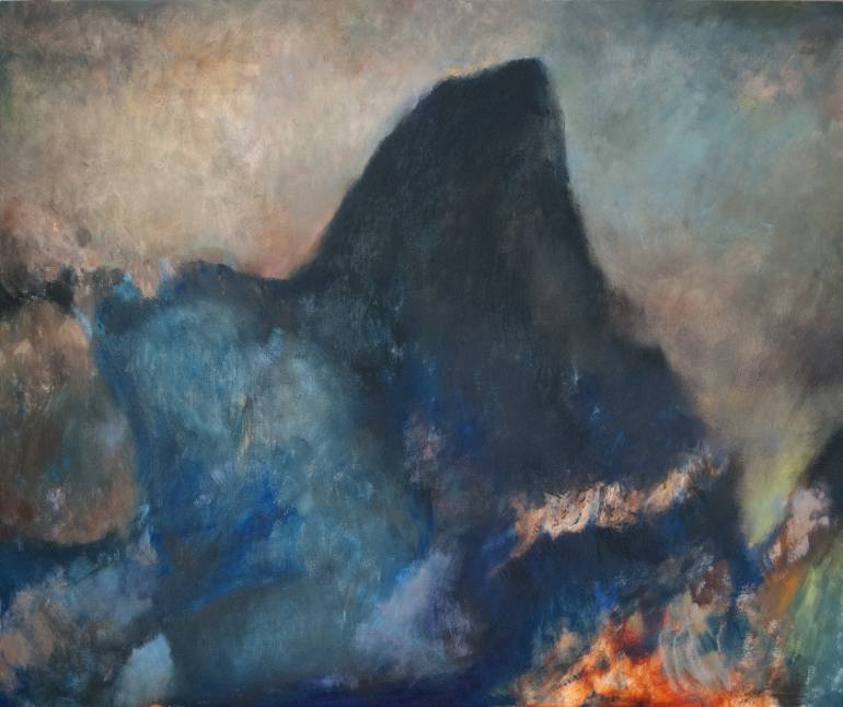 770x646 Saatchi Art The Black Mountain Painting By J Consunji - Black Mountain Painting
