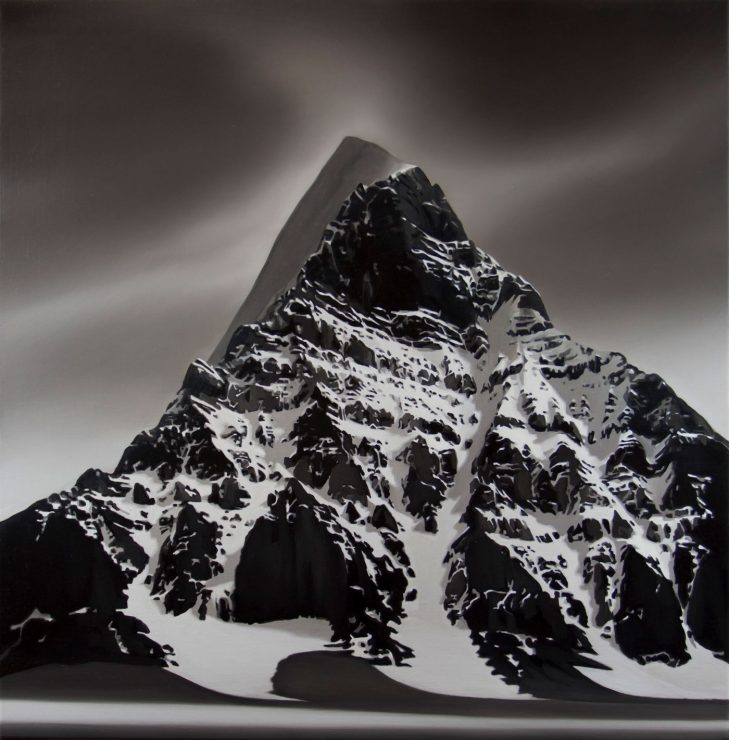 729x740 Telaesthesia Reality, Painting And Technology Art Guide Australia - Black Mountain Painting