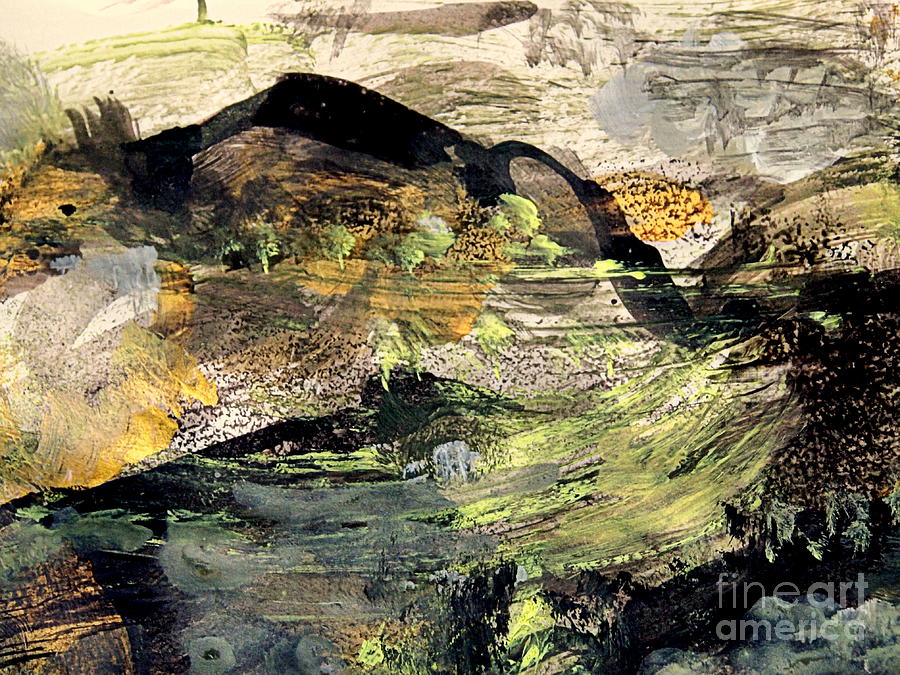 900x675 The Black Mountain 2 Painting By Nancy Kane Chapman - Black Mountain Painting