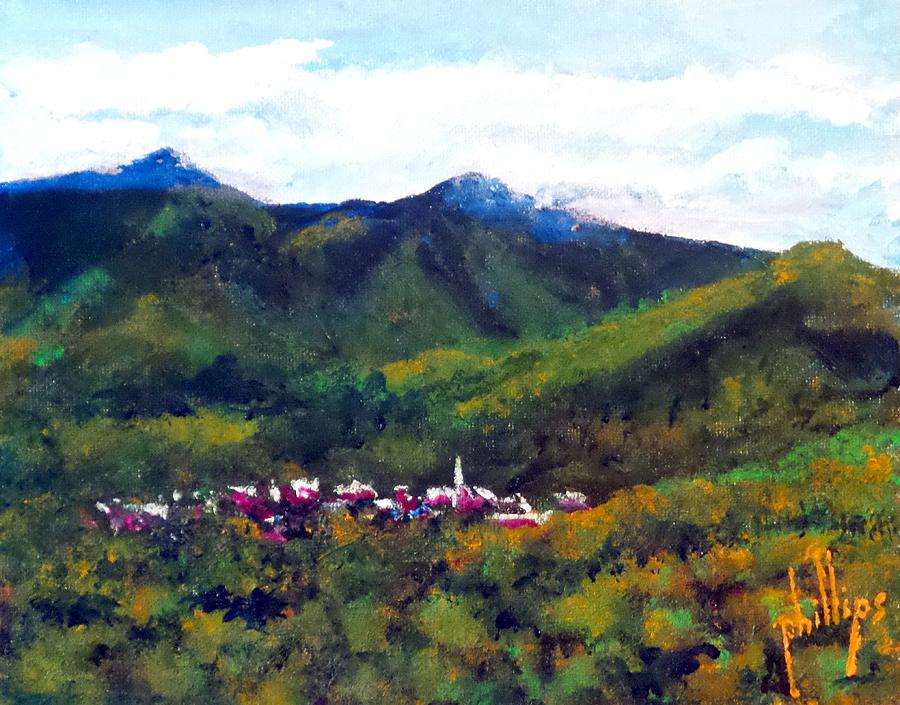 900x705 Black Mountain Nc Painting By Jim Phillips - Black Mountain Painting