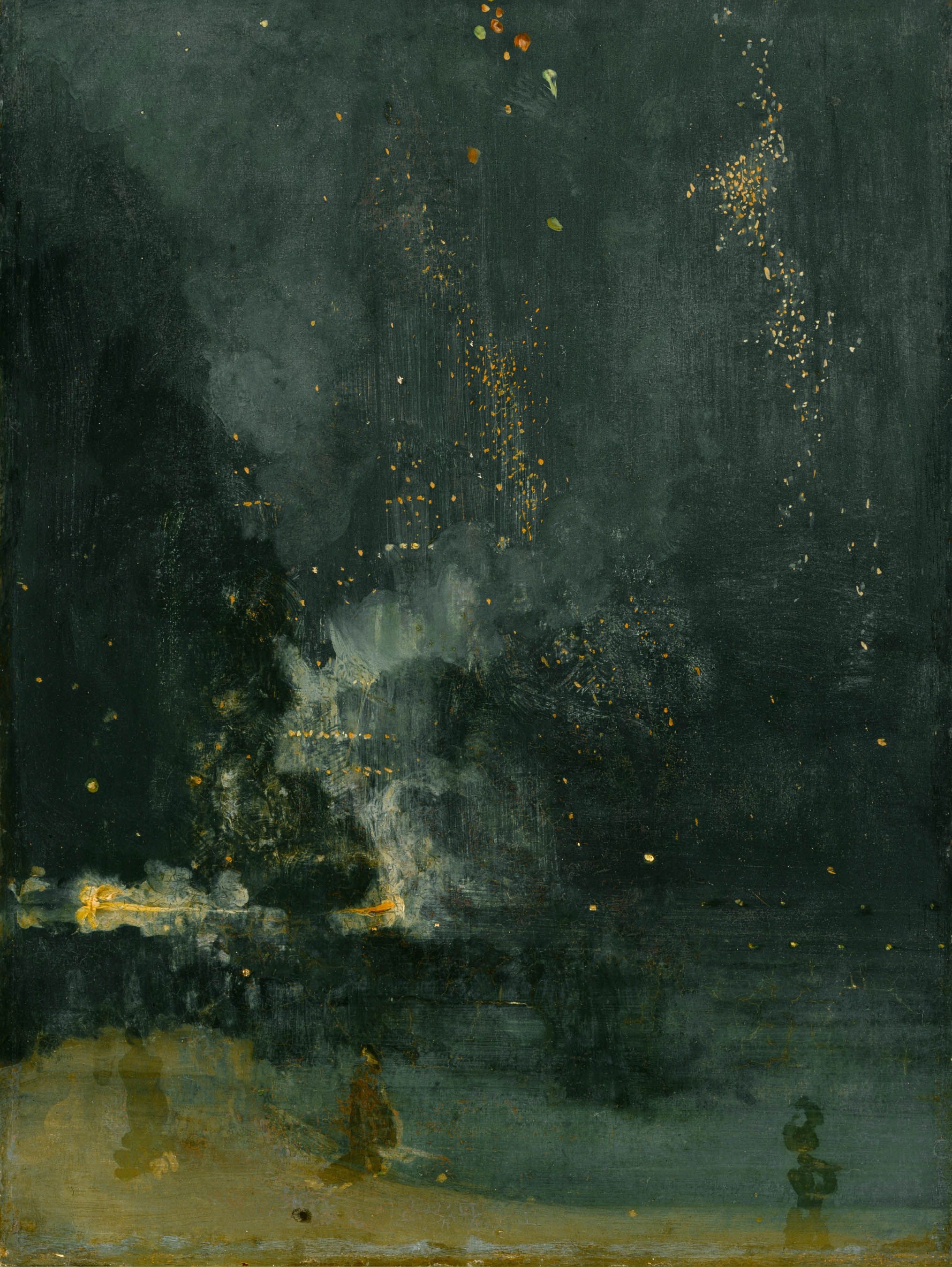 2030x2700 Nocturne In Black And Gold The Falling Rocket - Black Painting