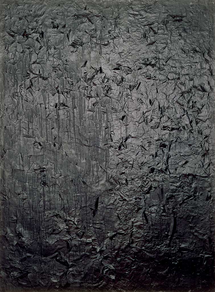 756x1024 View Of Robert Rauschenberg's Untitled [Glossy Black Painting - Black Painting