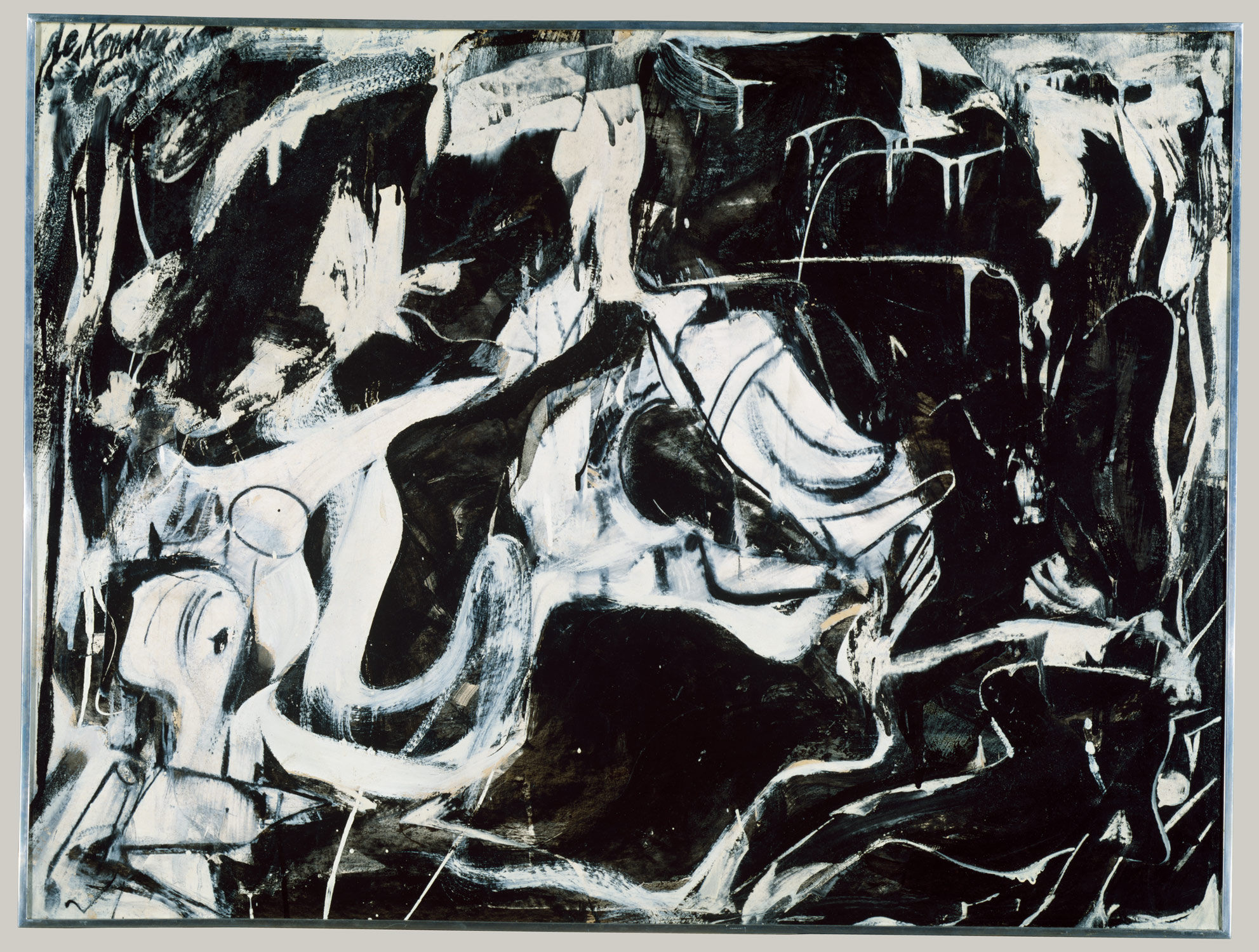 1983x1500 Black Untitled Willem De Kooning 1984.613.7 Work Of Art - Black Painting Art