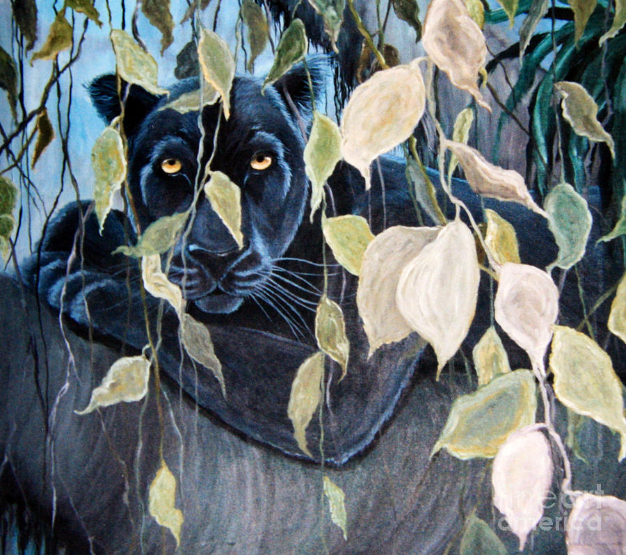 900x798 Black Panther 2 Painting By Nick Gustafson - Black Panther Painting