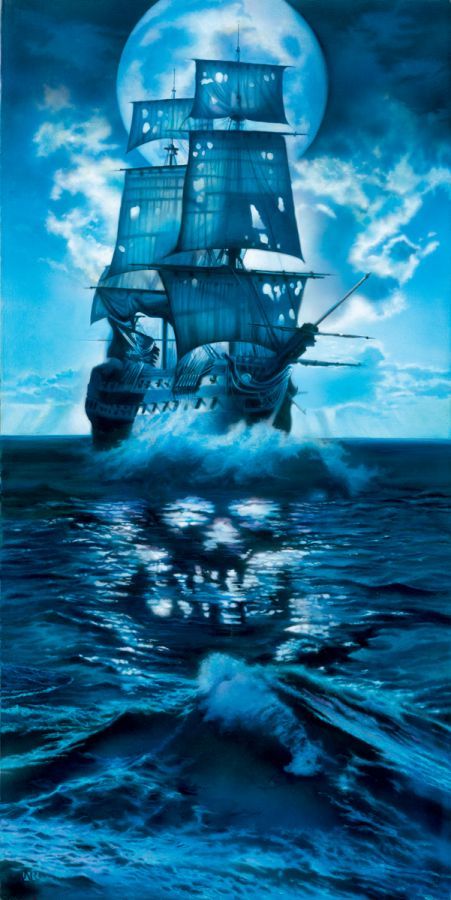 451x900 Caribbean Duel Caribbean, Captain Jack Sparrow And Jack Sparrow - Black Pearl Painting