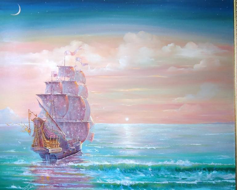 770x616 Saatchi Art Black Pearl Painting By Sergey Sh - Black Pearl Painting