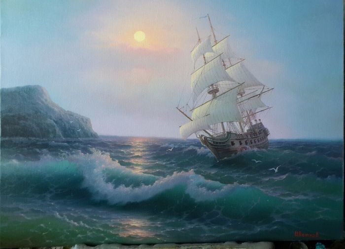 700x504 Vadim Tsvetkov (1967) - Black Pearl Painting