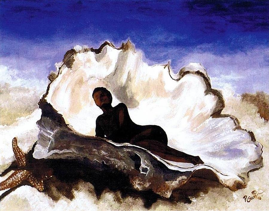 900x706 Black Pearl Painting By Phylisha Gilchrease - Black Pearl Painting