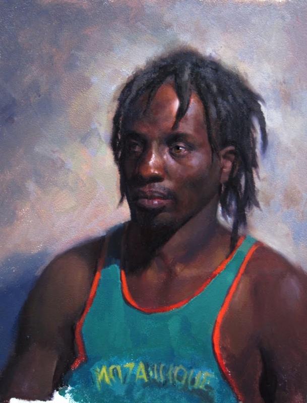 609x800 Painting A Dark Skin [Archive] - Black Person Painting