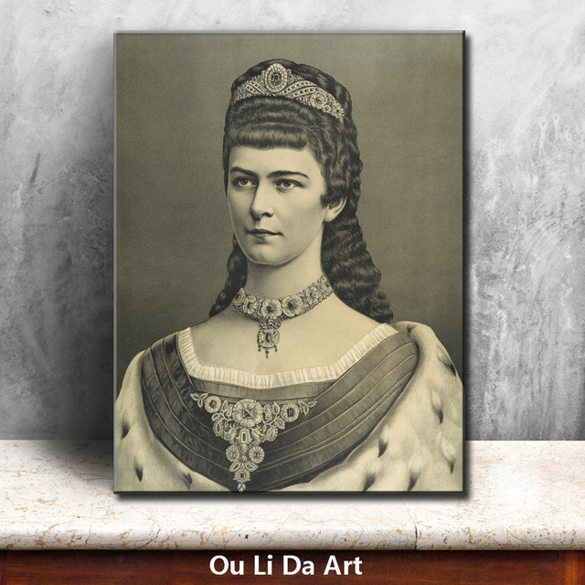 640x640 Classical Court Figure White Black Princess Oil Paintings Canvas - Black Princess Painting