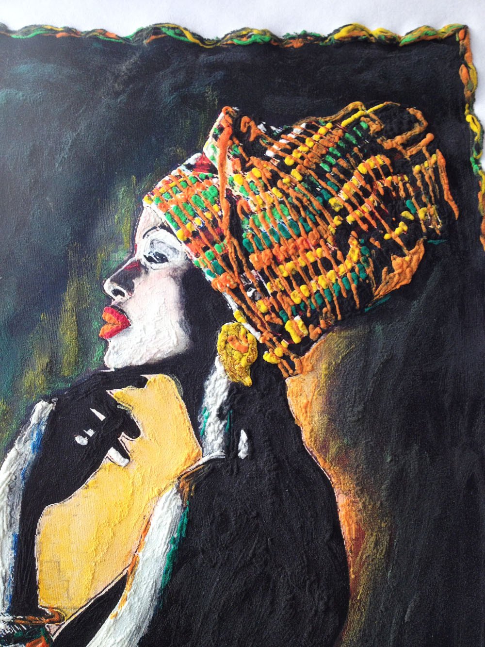 1000x1333 Afrocentric T Shirt Black Fashion Ethnic Afro Painted Ethnic - Black Queen Painting