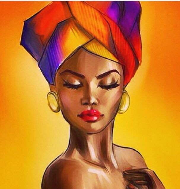 607x639 Pin By Ola Elechi On Artistic Roots, Africans - Black Queen Painting