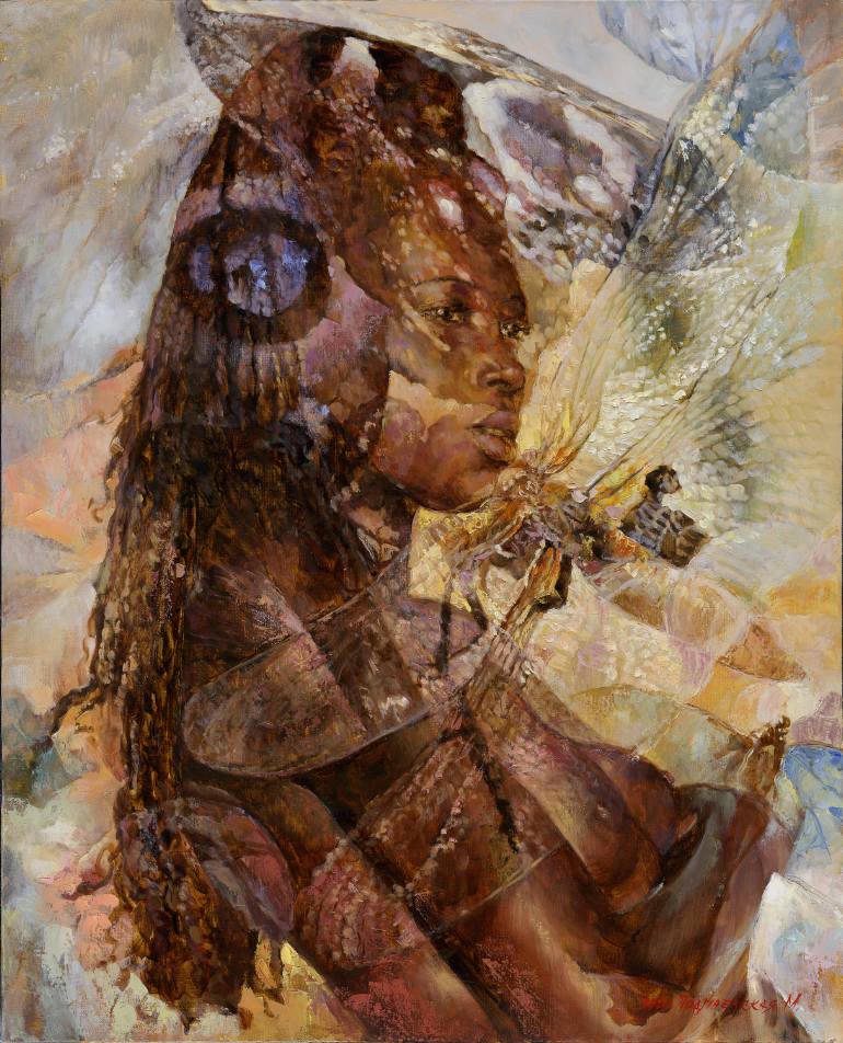 770x952 Saatchi Art Black Queen Painting By Marina Podgaevskaya - Black Queen Painting