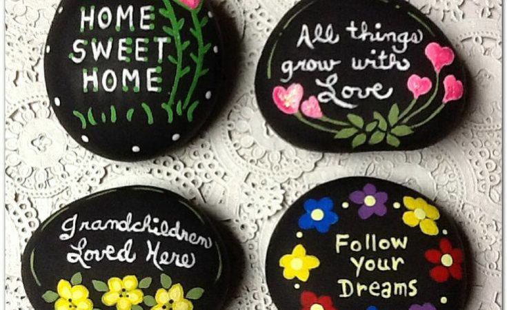 735x450 18 Unique And Incredibly Awesome Diy Painted Rock Ideas That Would - Black Rock Painting