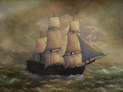 432x324 Image - Black Rock Painting