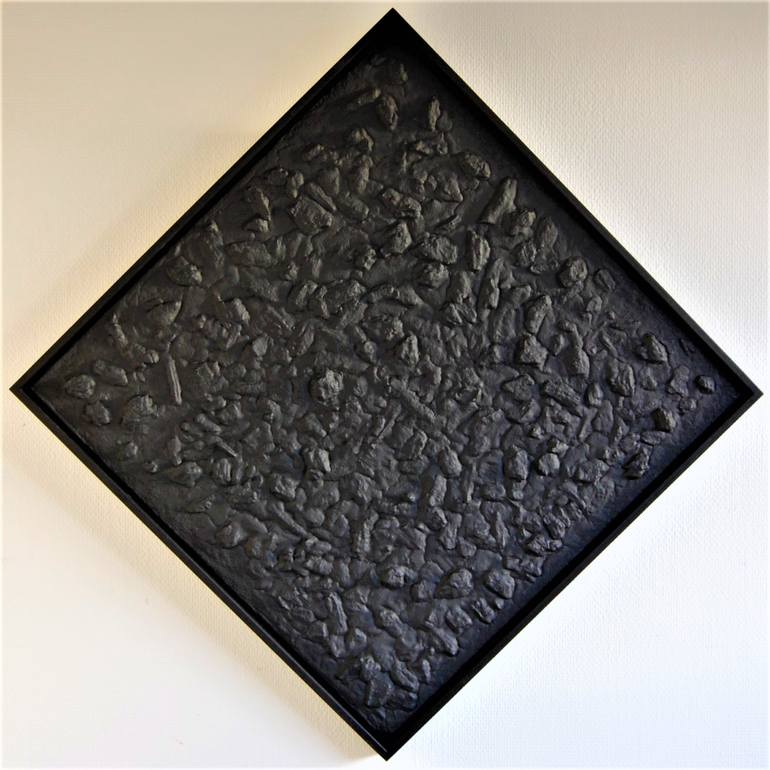 770x770 Saatchi Art Black Rocks Painting By Henk Broeke - Black Rock Painting