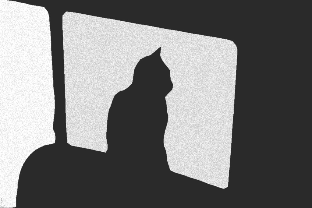 1024x683 White Cat's Black Shadow 3 Photoshop Painting. Filter - Black Shadow Painting