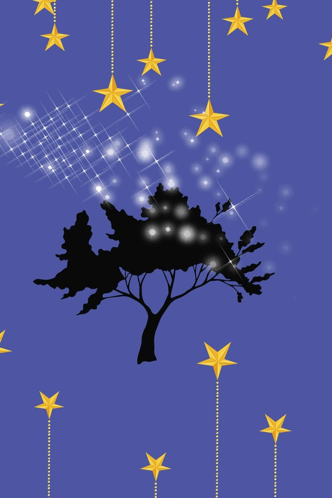 650x975 Black Silhouette Of Trees Painted Dark Blue Ocean Quiet Course - Black Silhouette Painting