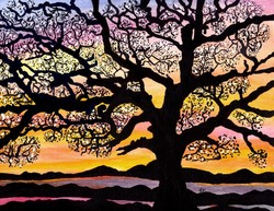 250x193 Black Tree Paintings - Black Tree Painting