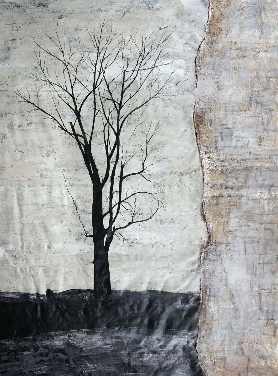 888x1200 Buy Black Tree By Community Artists Group@ Rs. 6990. Code - Black Tree Painting
