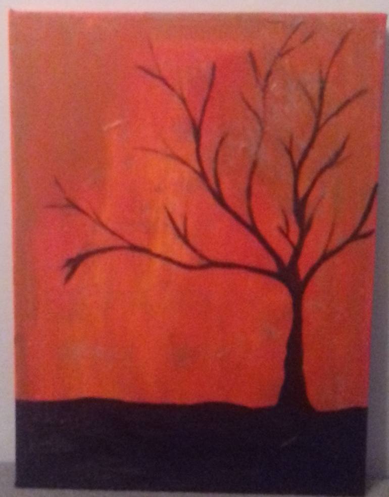 770x983 Saatchi Art Black Tree Of Life Painting By Alex Nedelcovici - Black Tree Painting